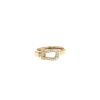 Fred Force 10 medium model ring in yellow gold and diamonds - 360 thumbnail