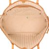 Shopping bag Louis Vuitton  Neverfull modello piccolo  in tela a scacchi azzurro e pelle naturale - Detail D3 thumbnail