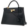 Hermès  Kelly 32 cm handbag  in navy blue box leather - 00pp thumbnail