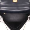 Hermès  Kelly 32 cm handbag  in navy blue box leather - Detail D3 thumbnail