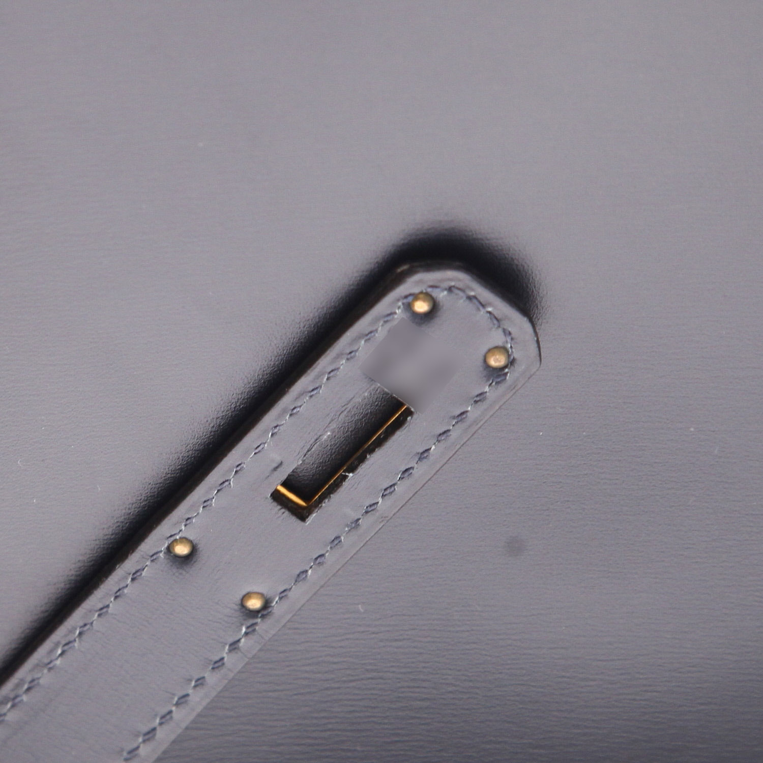 Borsa Hermès  Kelly 32 cm in pelle box blu marino - Detail D4