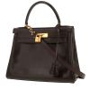 Hermès  Kelly 28 cm handbag  in brown box leather - 00pp thumbnail