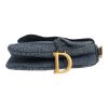 Dior  Saddle medium size  handbag  in blue monogram canvas Oblique - Detail D1 thumbnail