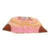 Hermès  Silk City shoulder bag  in pink and red silk  and fawn Barenia leather - Detail D1 thumbnail