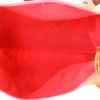 Borsa a tracolla Hermès  Silk City in seta rosa e rossa e pelle Barenia terra di Siena bruciata - Detail D3 thumbnail