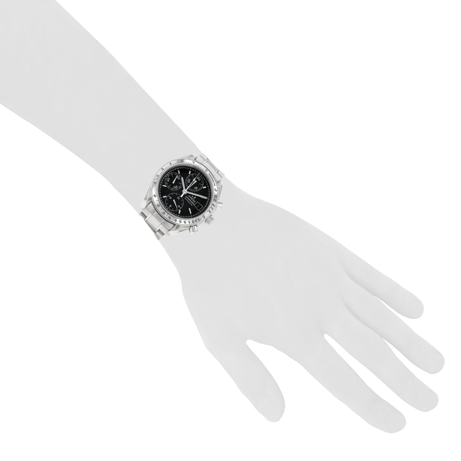 Montre Omega Speedmaster Automatic en acier Ref: Omega - 1750083  Vers 1990 - Detail D1