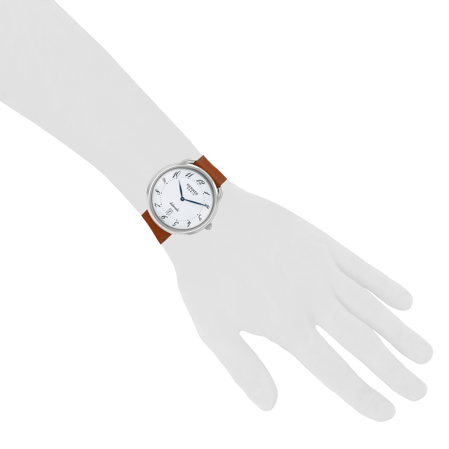 Reloj Hermès Arceau de acero Ref: Hermes - AR4.810  Circa 2000 - Detail D1