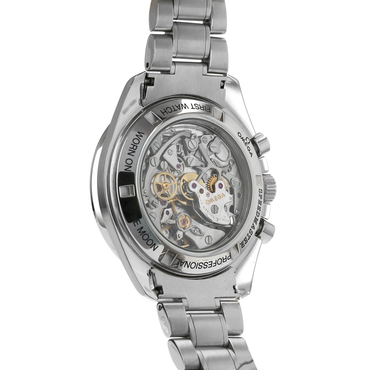 Omega Speedmaster  in stainless steel Ref: Omega - 145.0808  Circa 1990 - Detail D3
