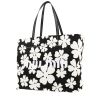 Miu Miu   handbag  in black and white canvas - 00pp thumbnail