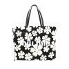 Miu Miu   handbag  in black and white canvas - 360 thumbnail