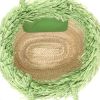 Sac cabas Miu Miu   en raffia beige et vert - Detail D3 thumbnail