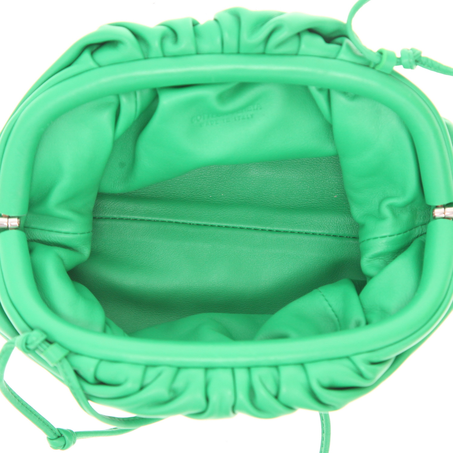 Bottega Veneta  Pouch shoulder bag  in green leather - Detail D3