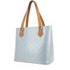 Bolso de mano Louis Vuitton  Houston en charol Monogram azul claro y cuero natural - 00pp thumbnail