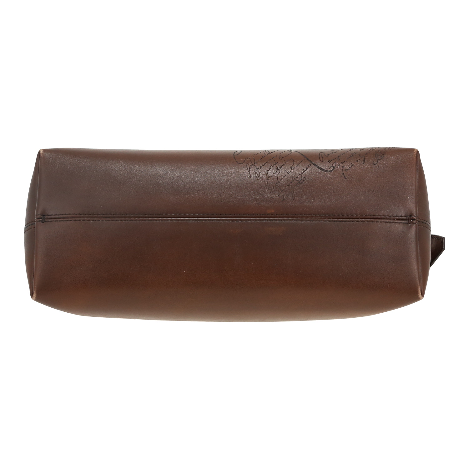 Pochette Berluti   en cuir marron - Detail D1