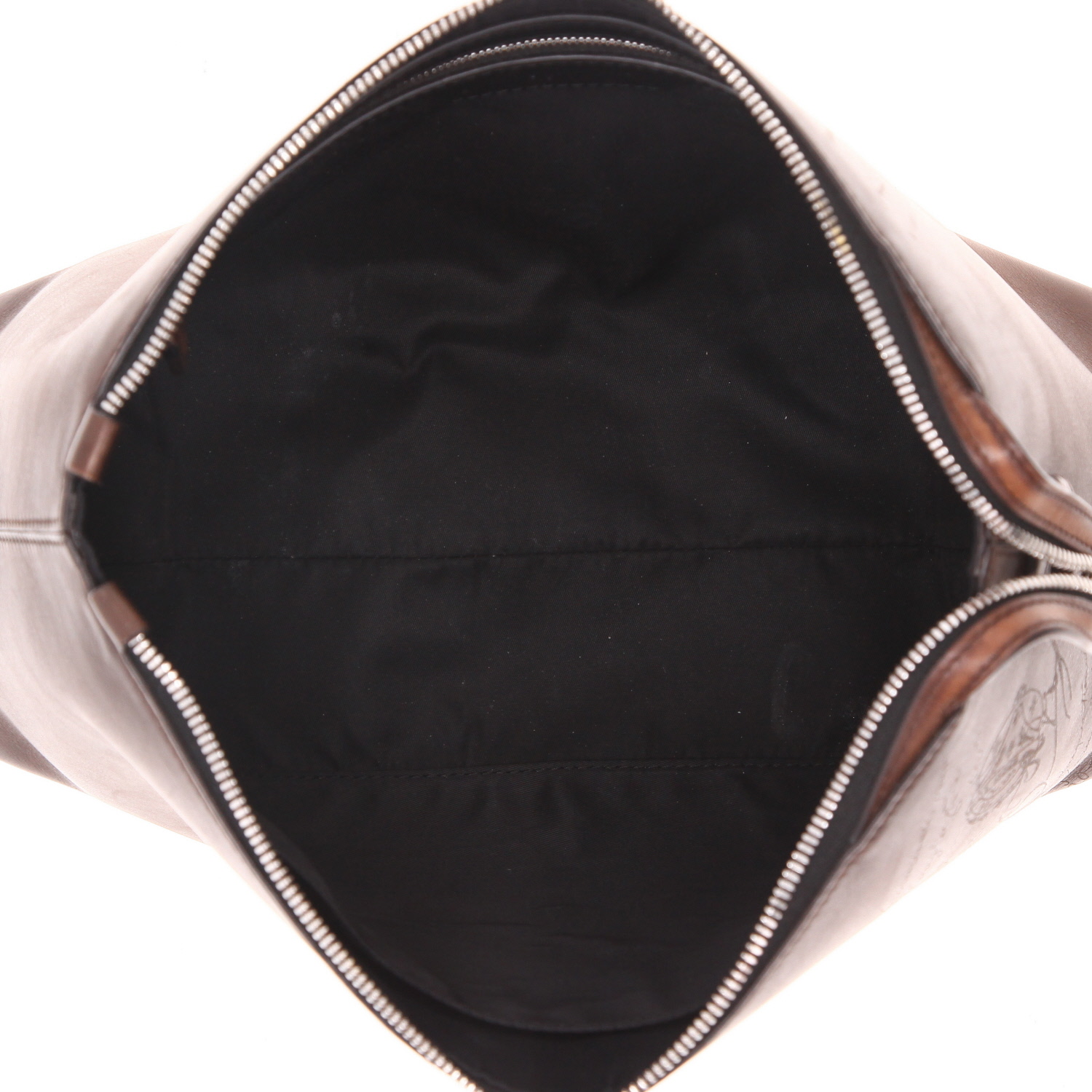 Berluti   pouch  in brown leather - Detail D3