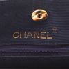 Chanel  Vintage handbag  in navy blue and burgundy canvas - Detail D2 thumbnail