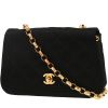 Chanel  Vintage shoulder bag  in black satin - 00pp thumbnail