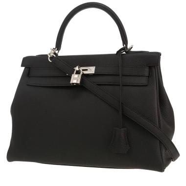 Hermès  Kelly 32 cm handbag  in black togo leather
