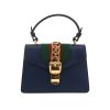 Sac à main Gucci  Sylvie en cuir bleu - 360 thumbnail