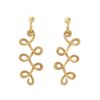 Articulated H. Stern Celtic Dunes large model earrings in yellow gold - 360 thumbnail