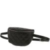 Pochette-ceinture Chanel  Pochette en cuir matelassé noir - 00pp thumbnail