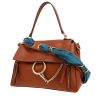 Borsa a tracolla Chloé  Faye in pelle marrone - 00pp thumbnail