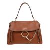 Borsa a tracolla Chloé  Faye in pelle marrone - 360 thumbnail