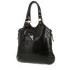 Sac cabas Saint Laurent  Tribute en cuir verni noir - 00pp thumbnail