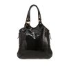 Sac cabas Saint Laurent  Tribute en cuir verni noir - 360 thumbnail