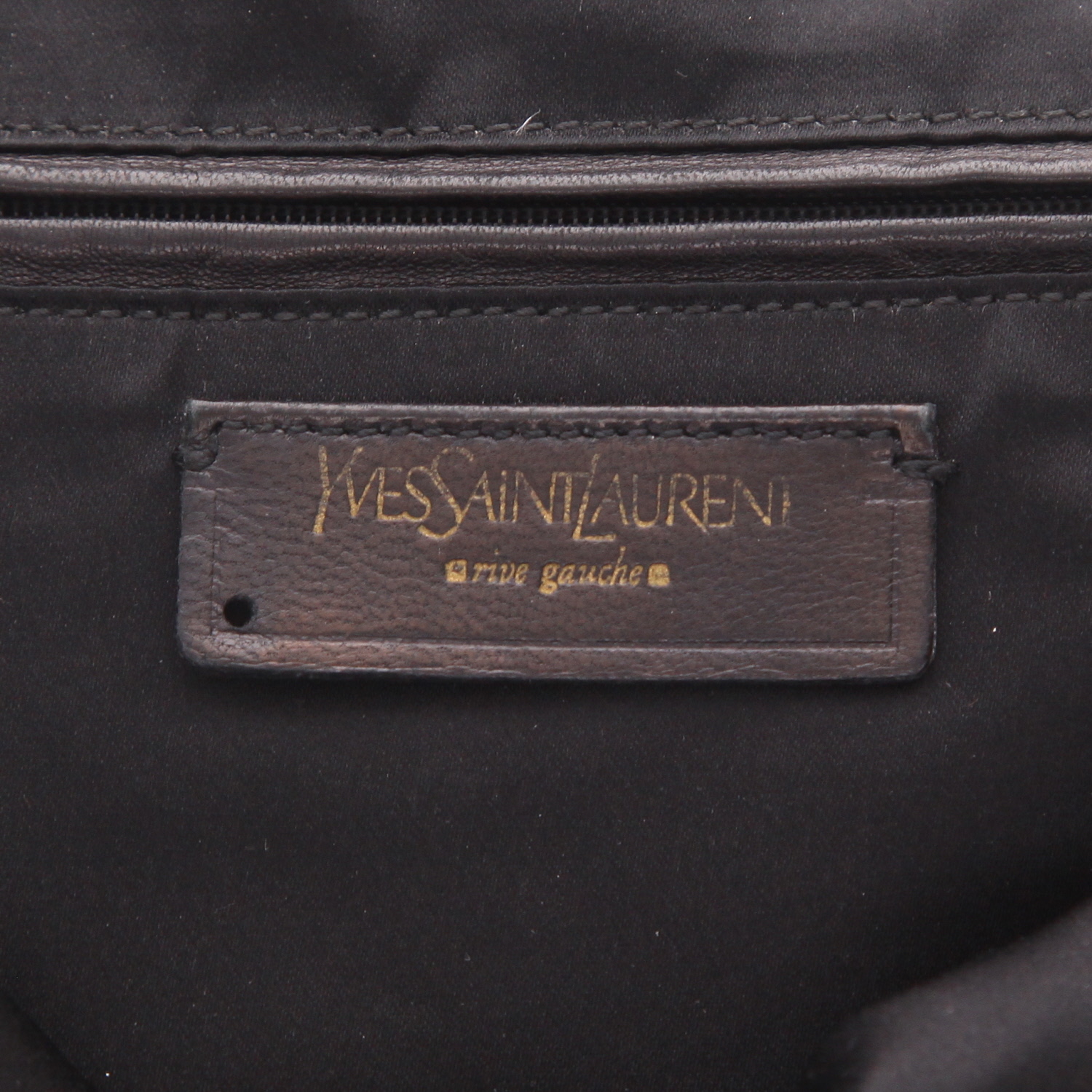Shopping bag Saint Laurent  Tribute in pelle verniciata nera - Detail D2