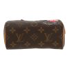 Borsa a tracolla Louis Vuitton  Nano Speedy in tela monogram marrone e pelle naturale - Detail D1 thumbnail