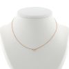 Tiffany & Co Diamonds By The Yard necklace in pink gold and diamond - 360 thumbnail