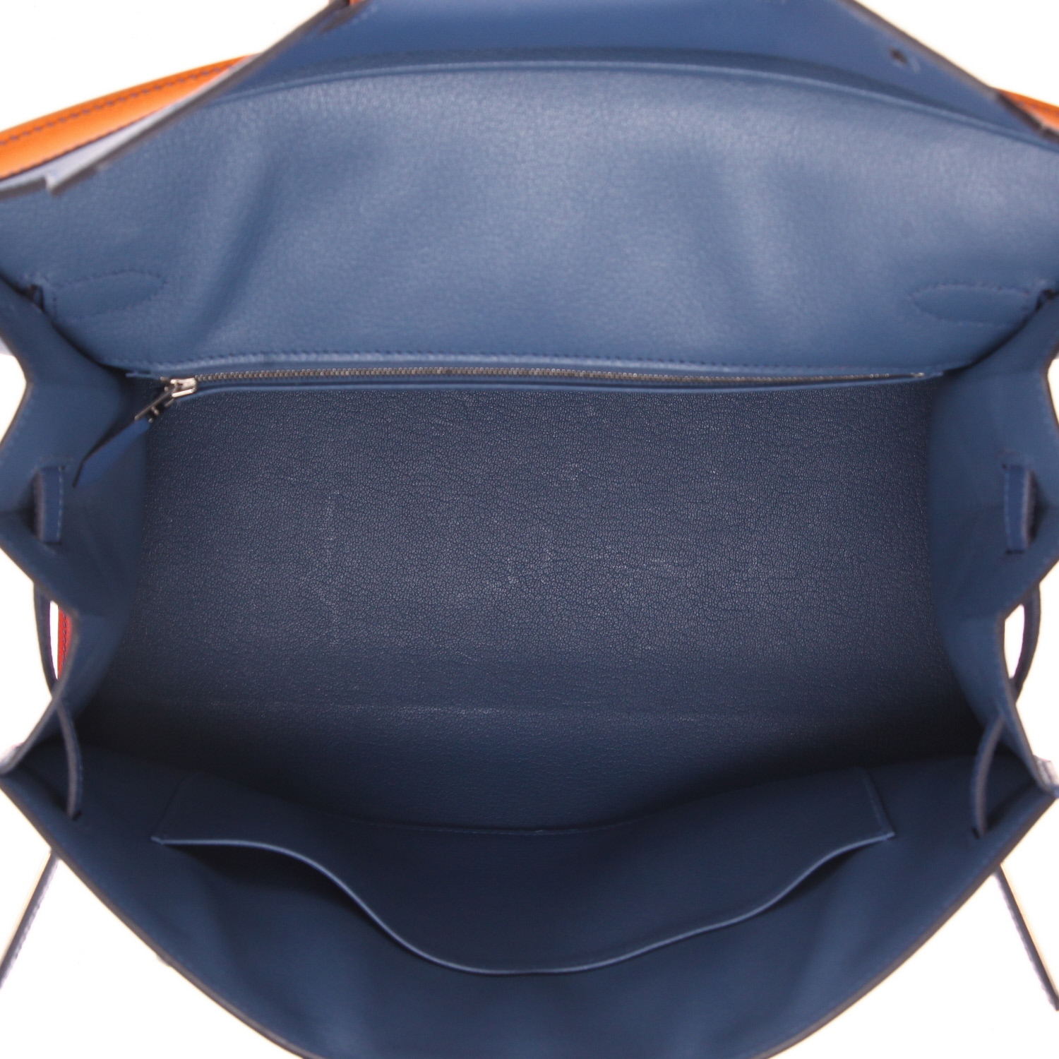 Borsa Hermès  Birkin Rainbow Sunset in pelle Epsom rosso Casaque, rosa azalea blu e color albicocca - Detail D3