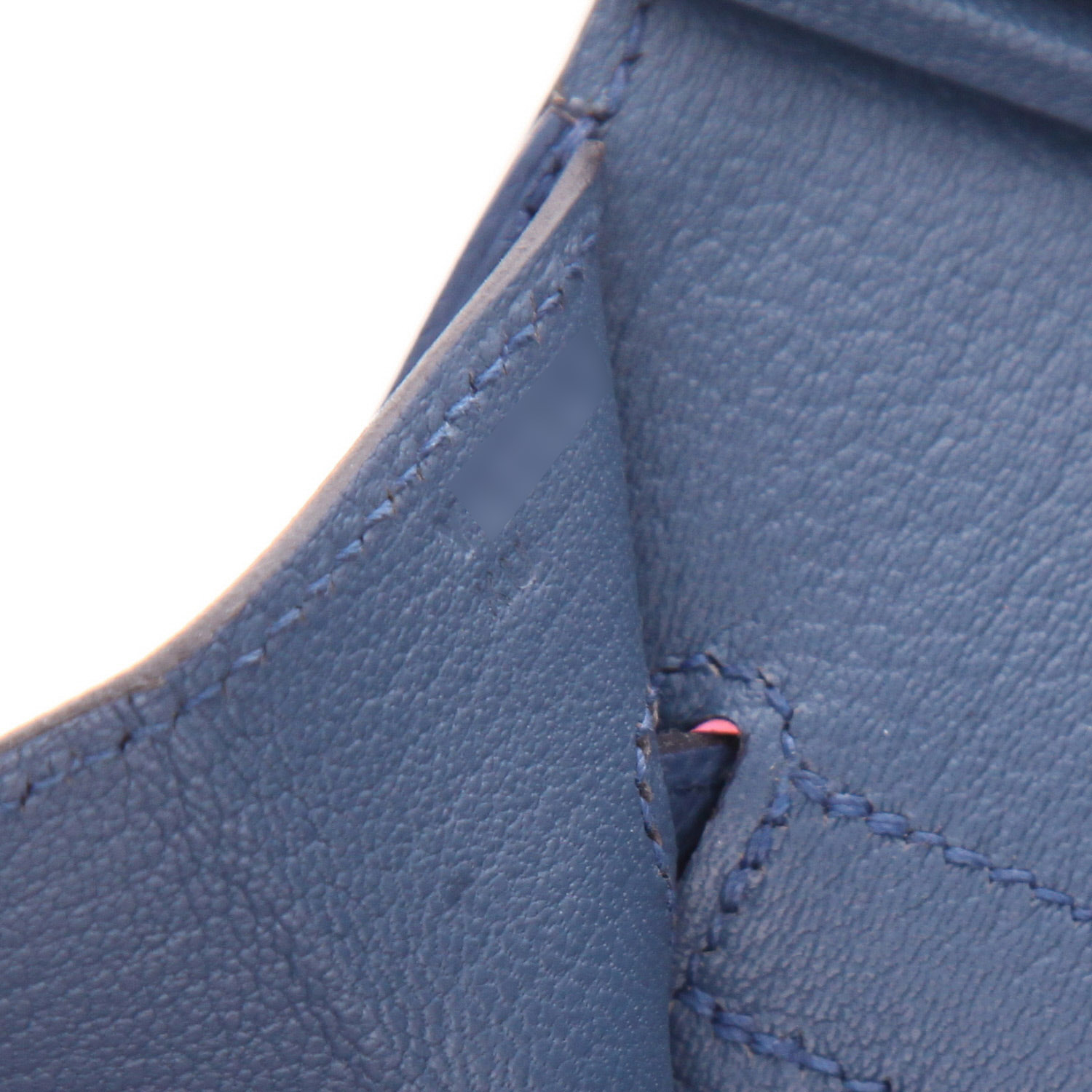 Hermès  Birkin Rainbow handbag  in red Casaque, Magnolia pink, blue and apricot epsom leather - Detail D4