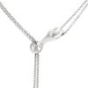 Hermès Galop large model long necklace in silver - Detail D3 thumbnail