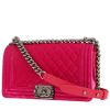 Bolso bandolera Chanel  Boy en terciopelo rosa - 00pp thumbnail