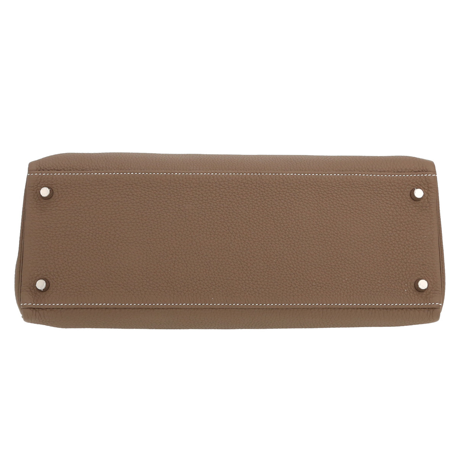 Sac à main Hermès  Kelly 35 cm en cuir togo étoupe - Detail D1