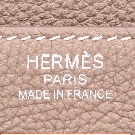 Borsa Hermès  Kelly 35 cm in pelle togo etoupe - Detail D2