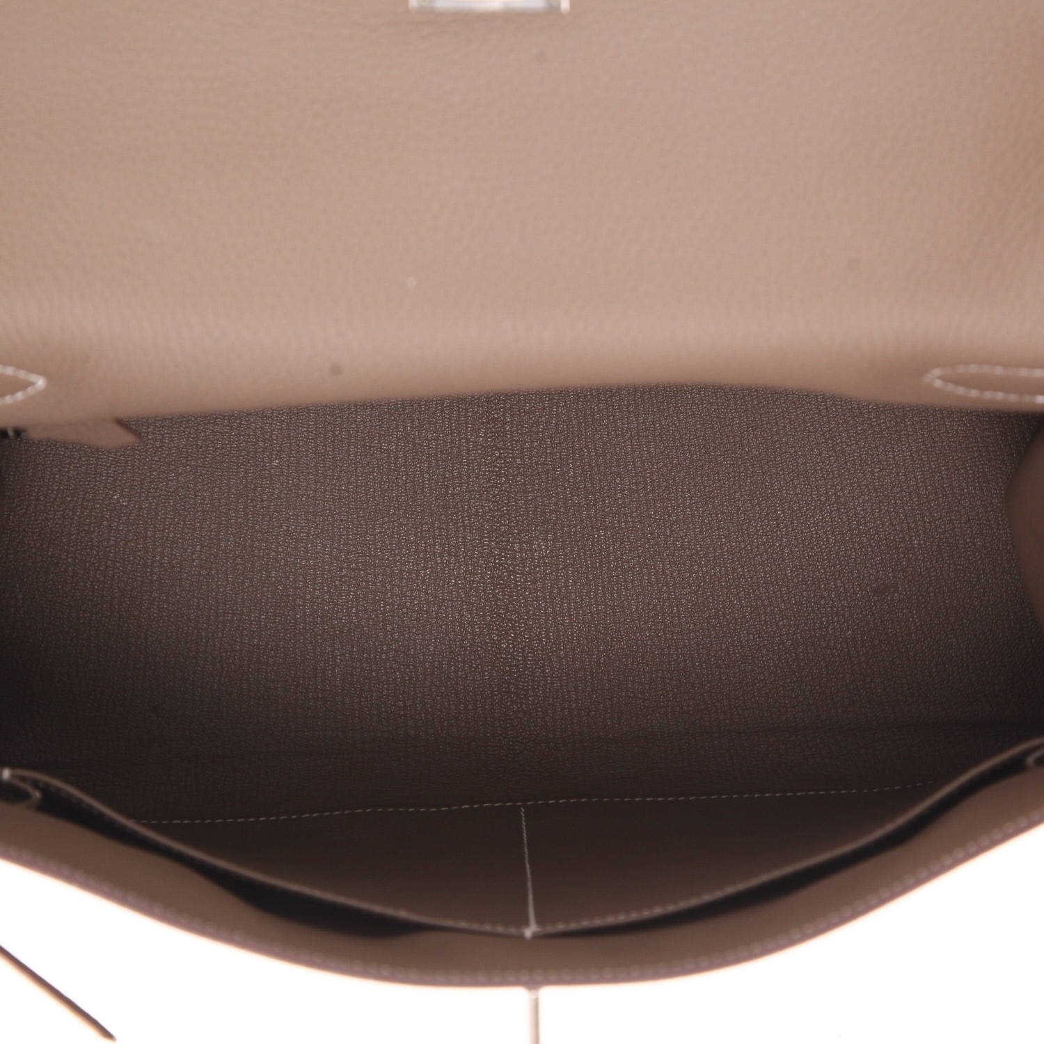 Borsa Hermès  Kelly 35 cm in pelle togo etoupe - Detail D3