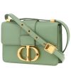 Bolso bandolera Dior  30 Montaigne mini  en cuero verde - 00pp thumbnail