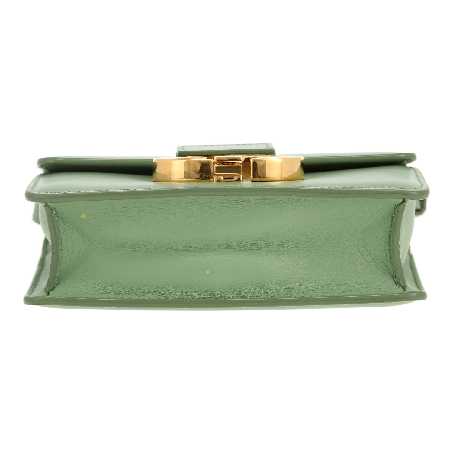 Sac bandoulière Dior  30 Montaigne mini  en cuir vert - Detail D1