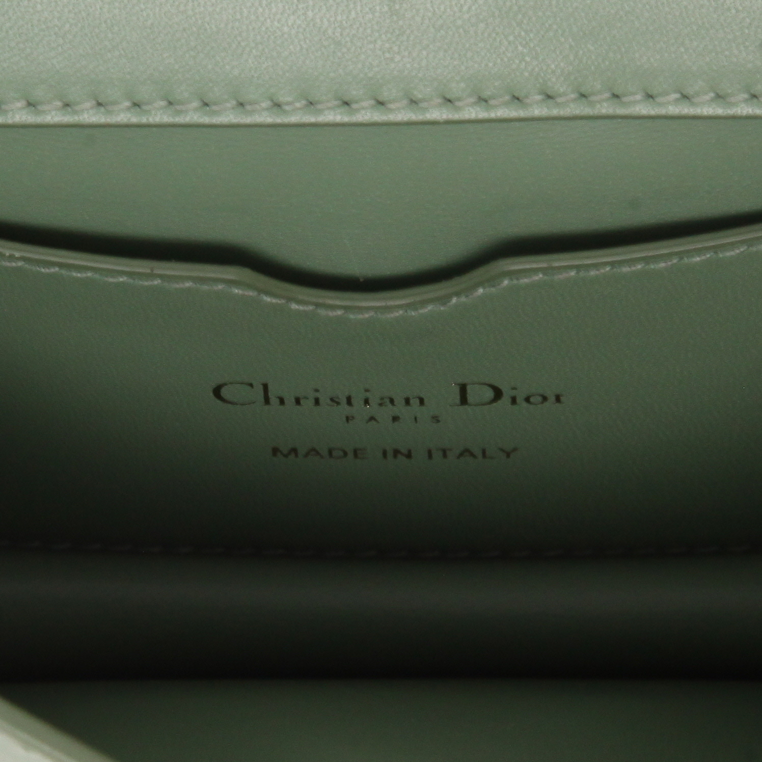Borsa a tracolla Dior  30 Montaigne mini  in pelle verde - Detail D2