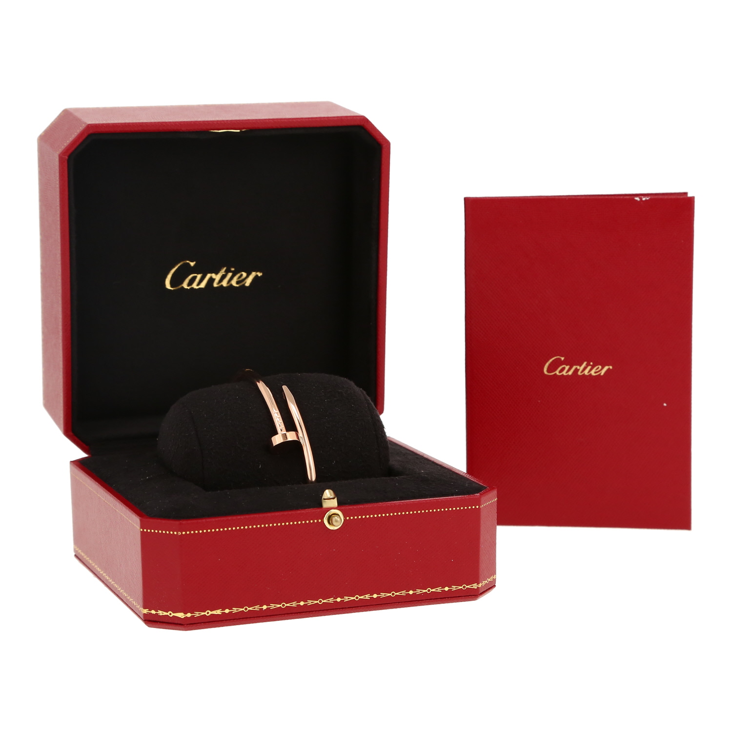 Bracelet Cartier Juste un clou en or rose, taille 18 - Detail D2