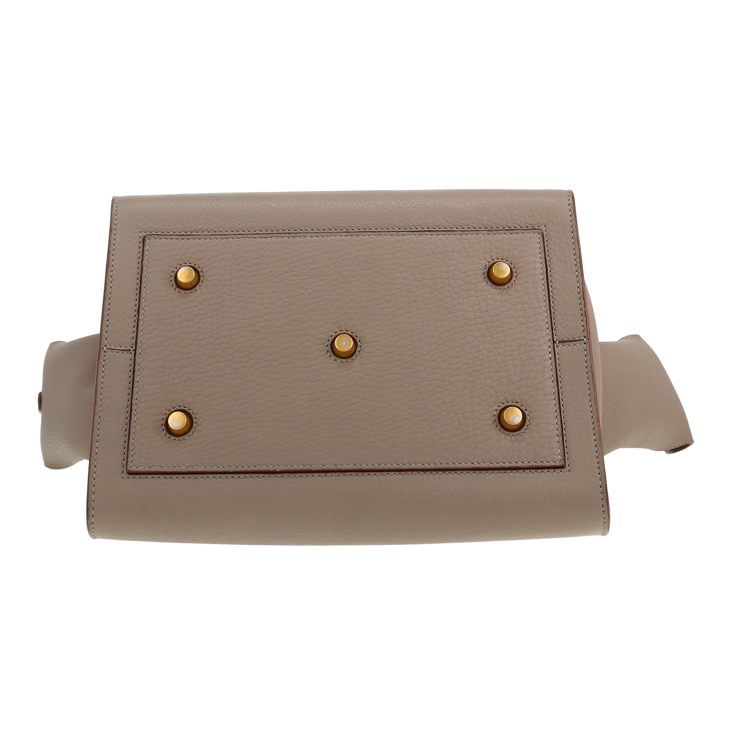 Shopping bag Celine  Tie Bag in pelle color talpa - Detail D1