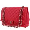 Bolso bandolera Chanel  Timeless Maxi Jumbo en cuero acolchado rosa - 00pp thumbnail