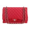 Bolso bandolera Chanel  Timeless Maxi Jumbo en cuero acolchado rosa - 360 thumbnail