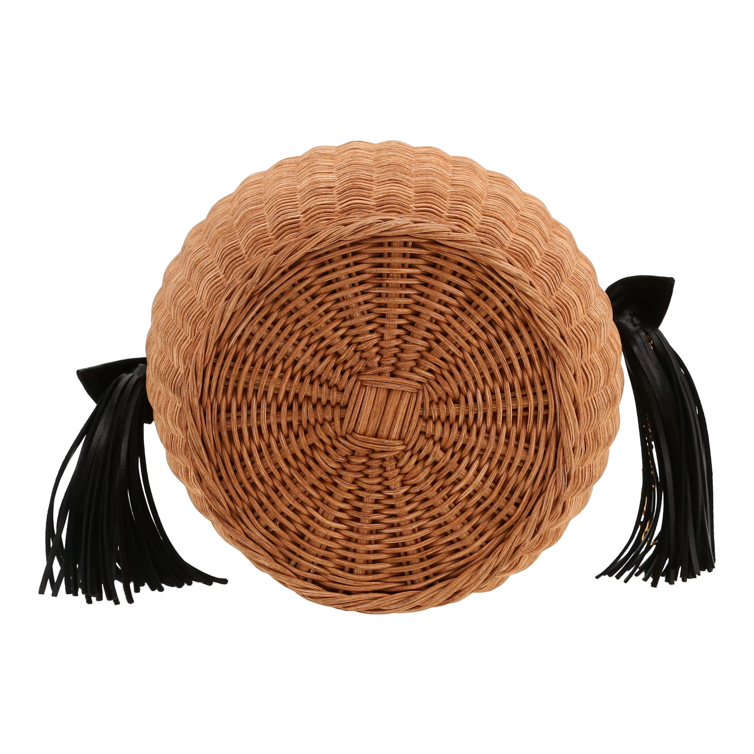 Borsa Saint Laurent   in vimini e pelle nera - Detail D1