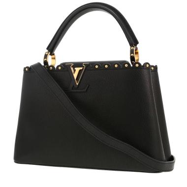 Borsa Louis Vuitton  Capucines modello medio  in pelle taurillon clemence nera
