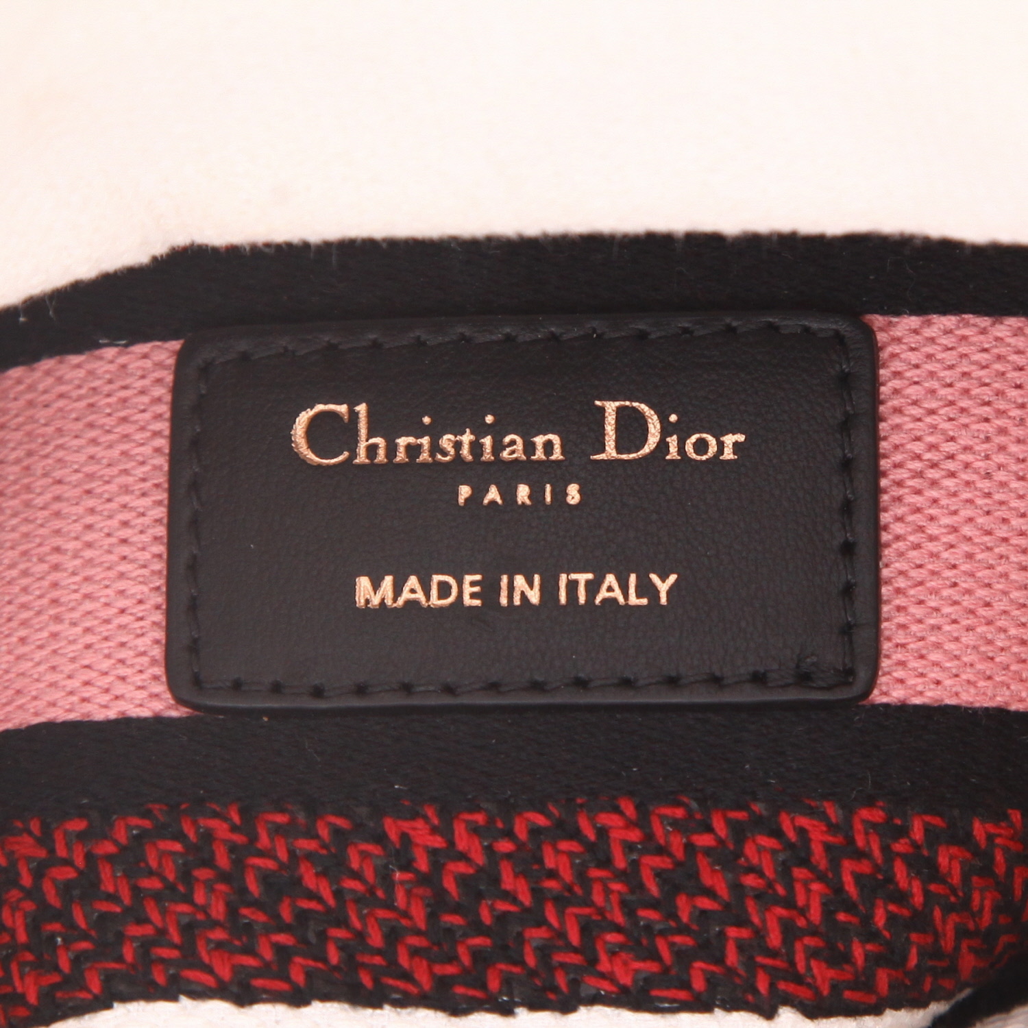 Sac à main Dior  Lady D-Lite en toile blanche - Detail D2