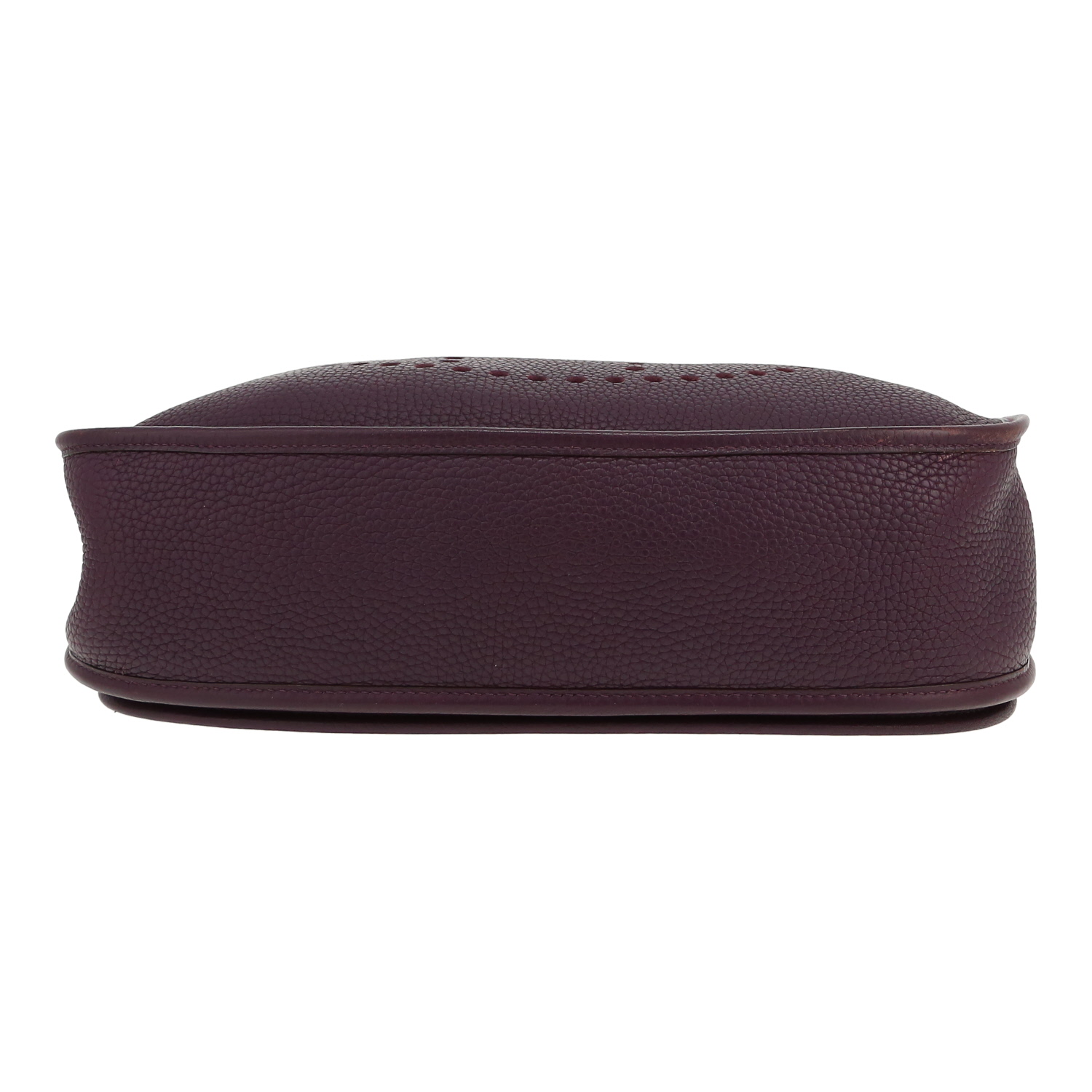 Borsa a tracolla Hermès  Evelyne in pelle togo viola Raisin - Detail D1